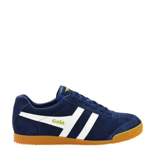 Gola Harrier suède sneakers donkerblauw/wit afbeelding