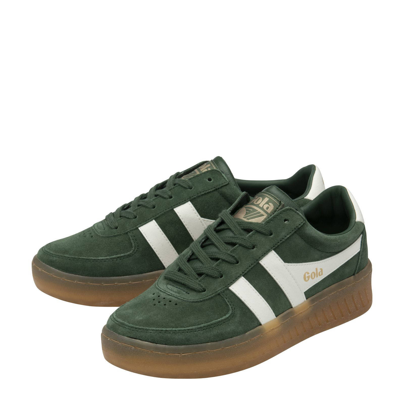 Gola Grandslam suède sneakers groen/wit | wehkamp