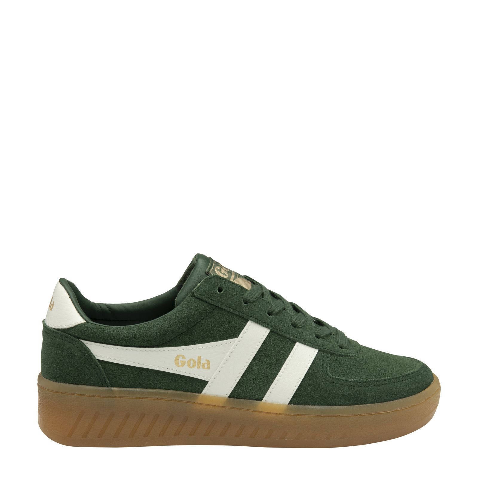 Gola Grandslam suède sneakers groen/wit | wehkamp