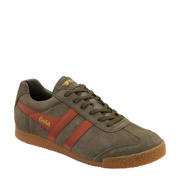 thumbnail: Gola Harrier  suède sneakers kaki/oranje