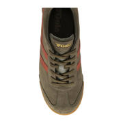 thumbnail: Gola Harrier  suède sneakers kaki/oranje