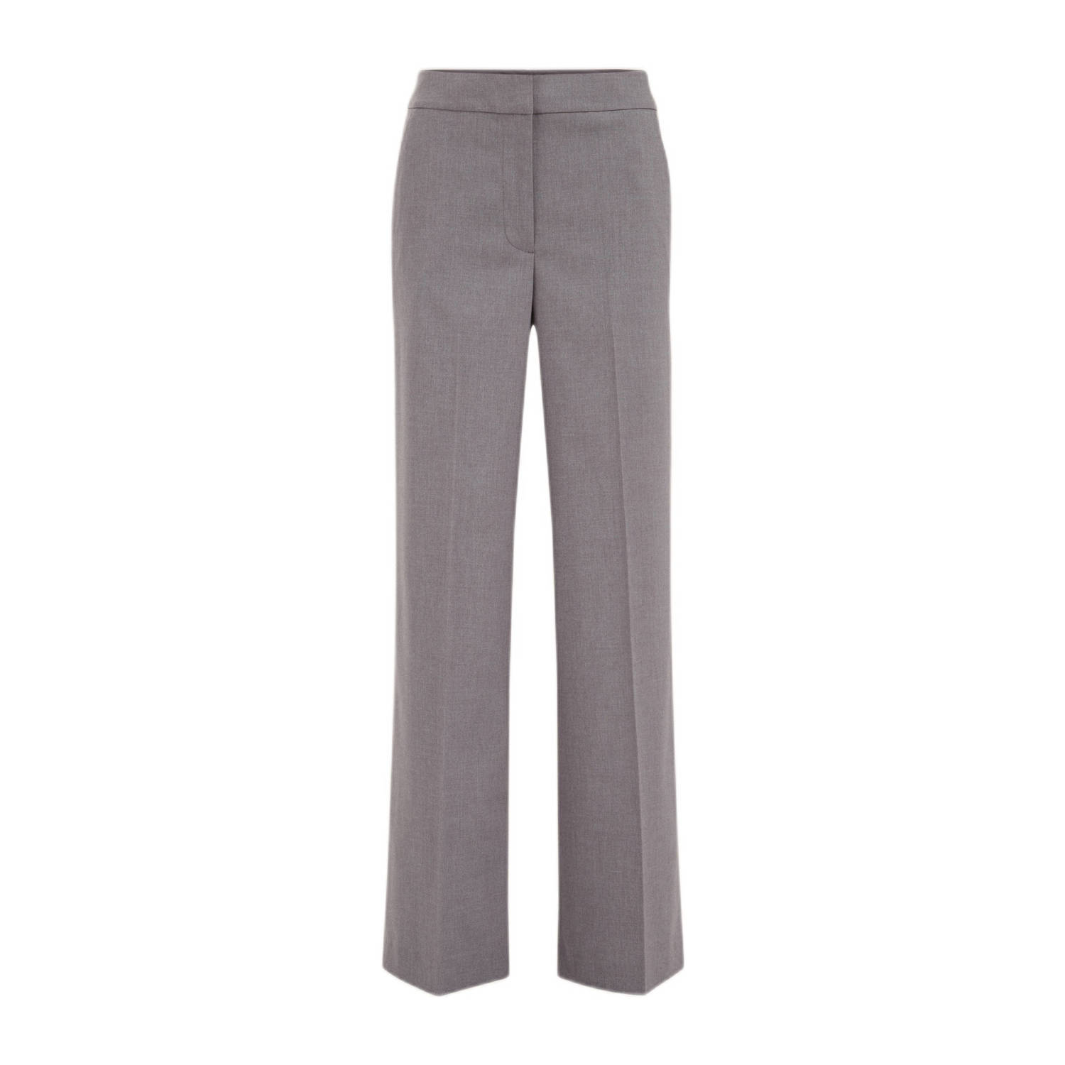 WE Fashion high waist loose fit broek grijs