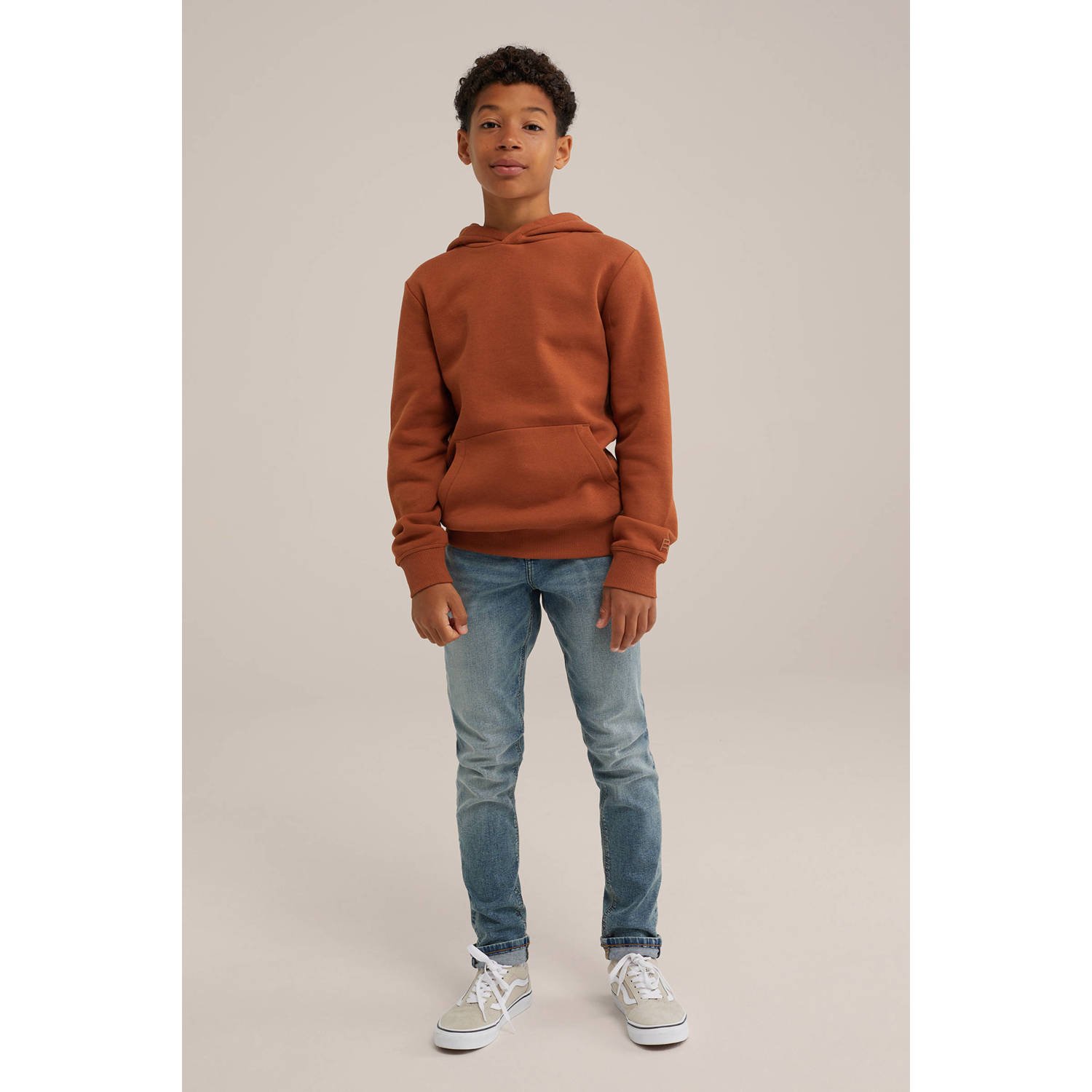 WE Fashion Blue Ridge hoodie bruin