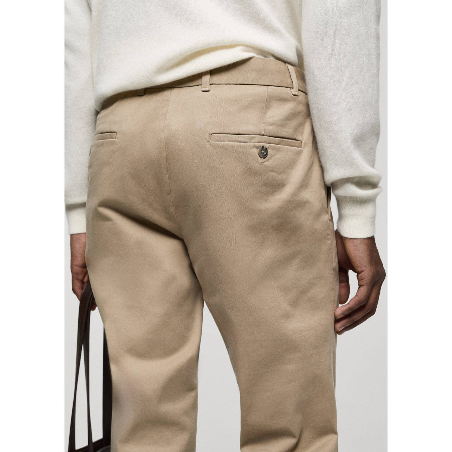 Mango Man slim fit chino lichtbeige