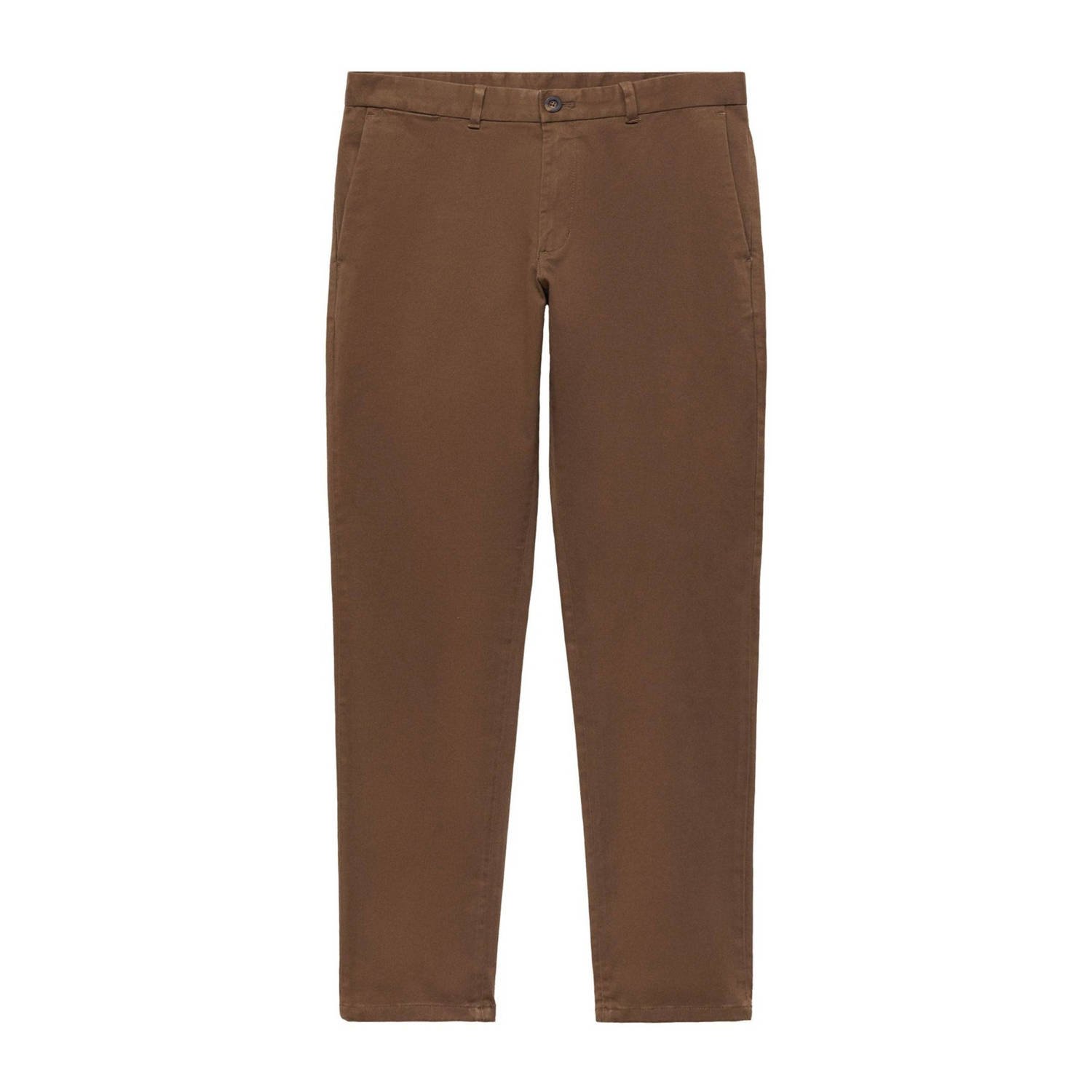 Mango Man slim fit chino bruin