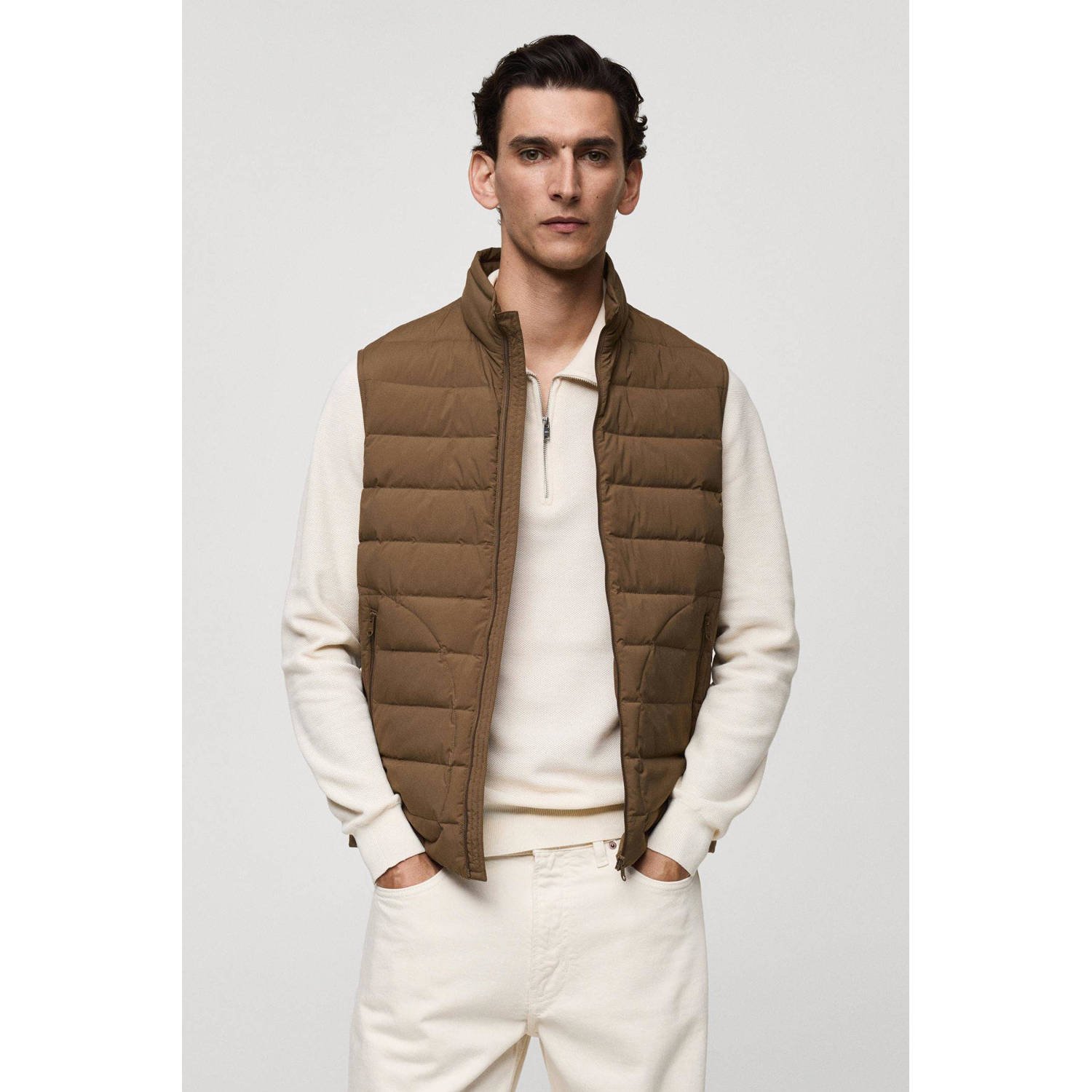 Mango Man bodywarmer bruin