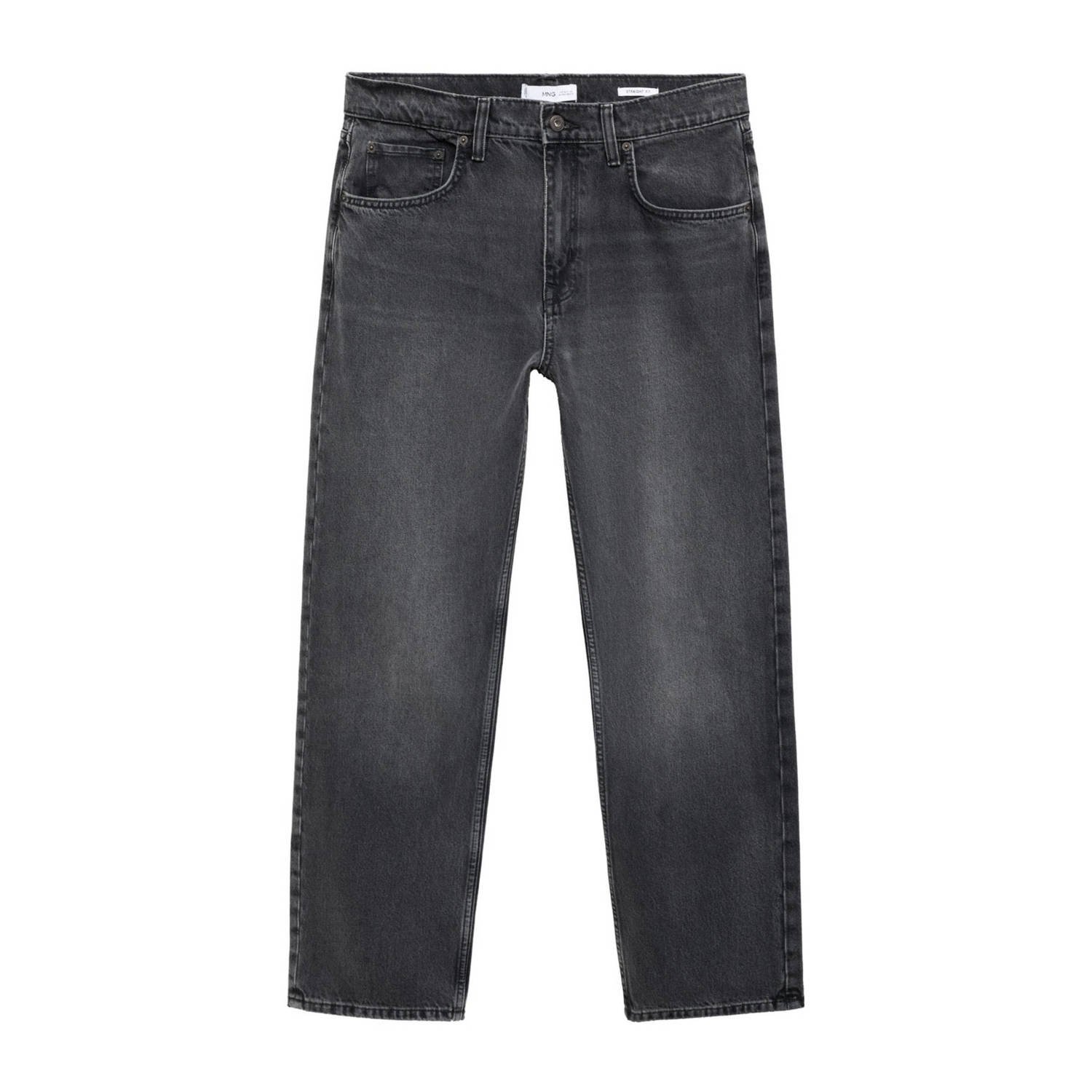 Mango Man straight fit jeans grey denim