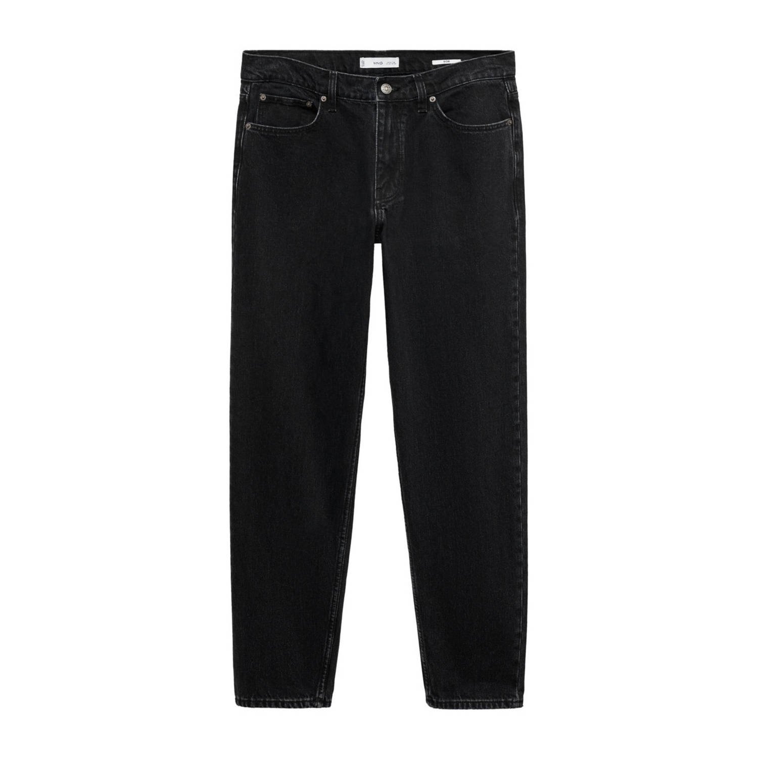 Mango Man straight fit jeans black denim