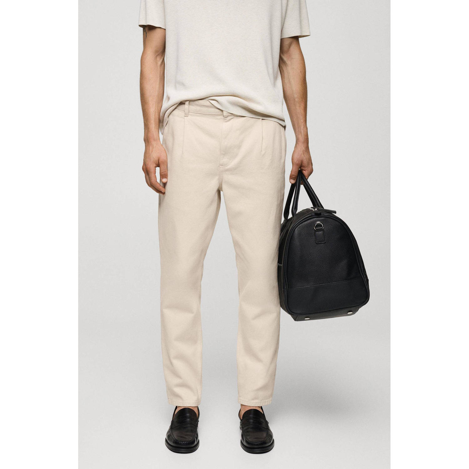 Mango Man straight leg jeans ecru