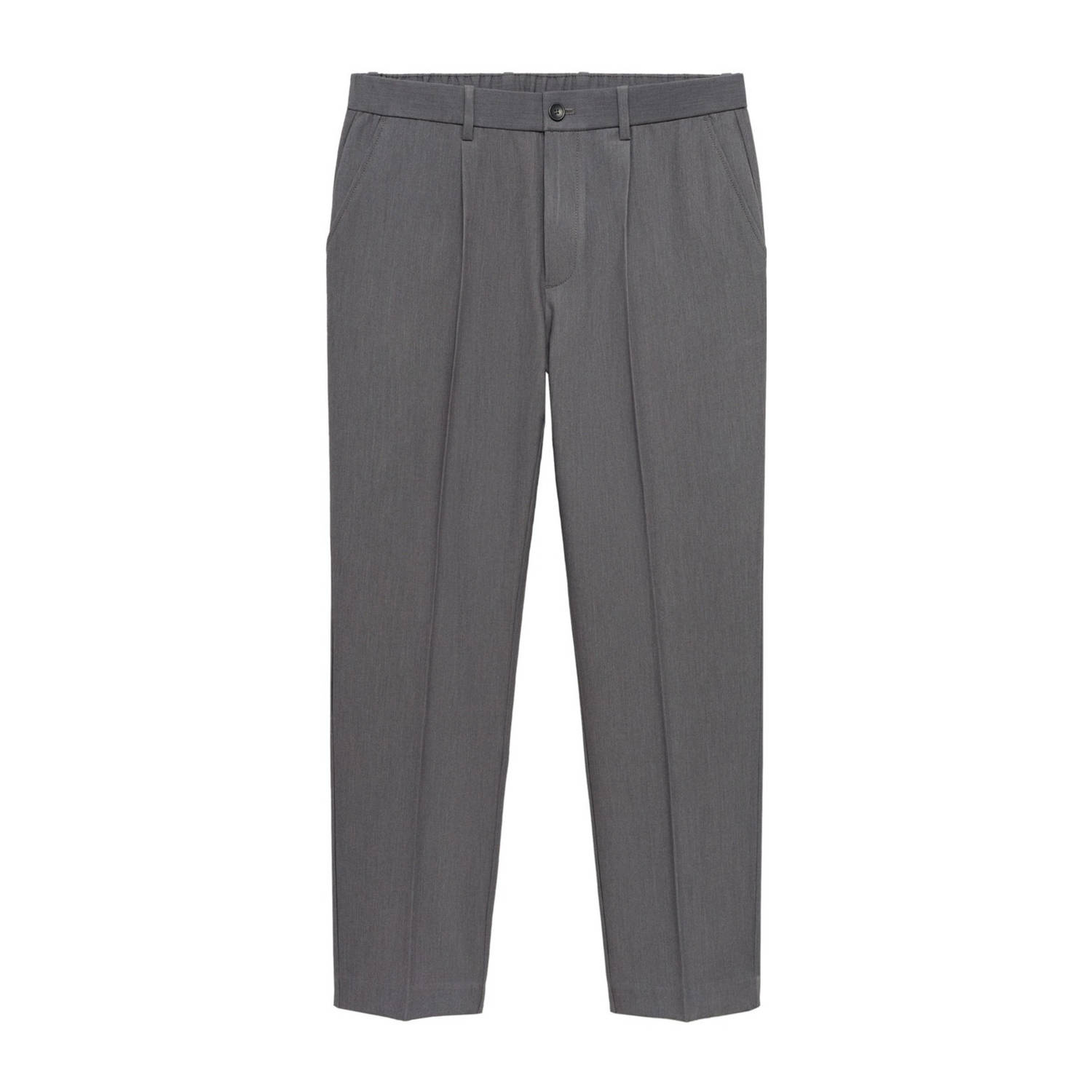 Mango Man regular fit pantalon grijs