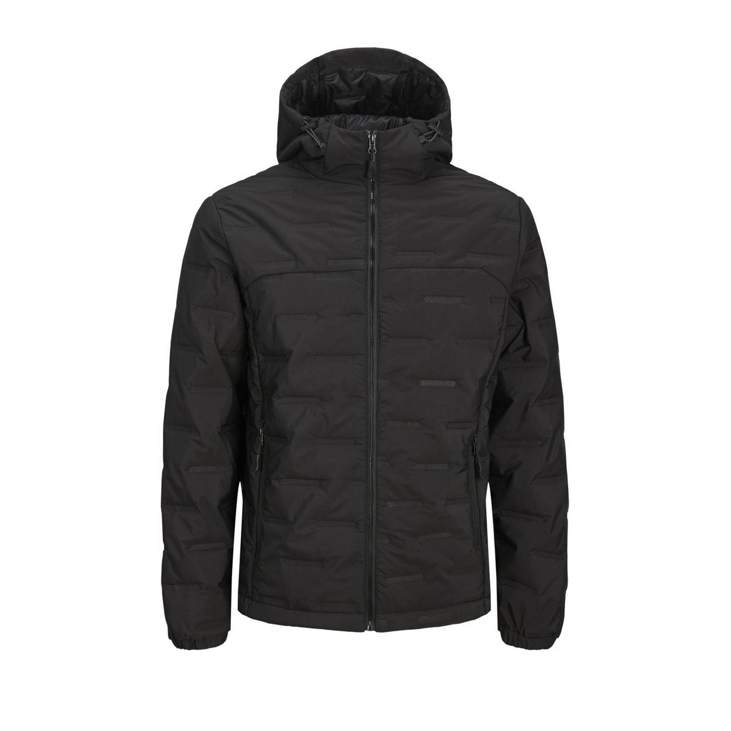 JACK & JONES CORE quilted gewatteerde jas JCOSONIC zwart