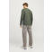 JACK & JONES regular fit longsleeve JJALVIS met printopdruk kombu green