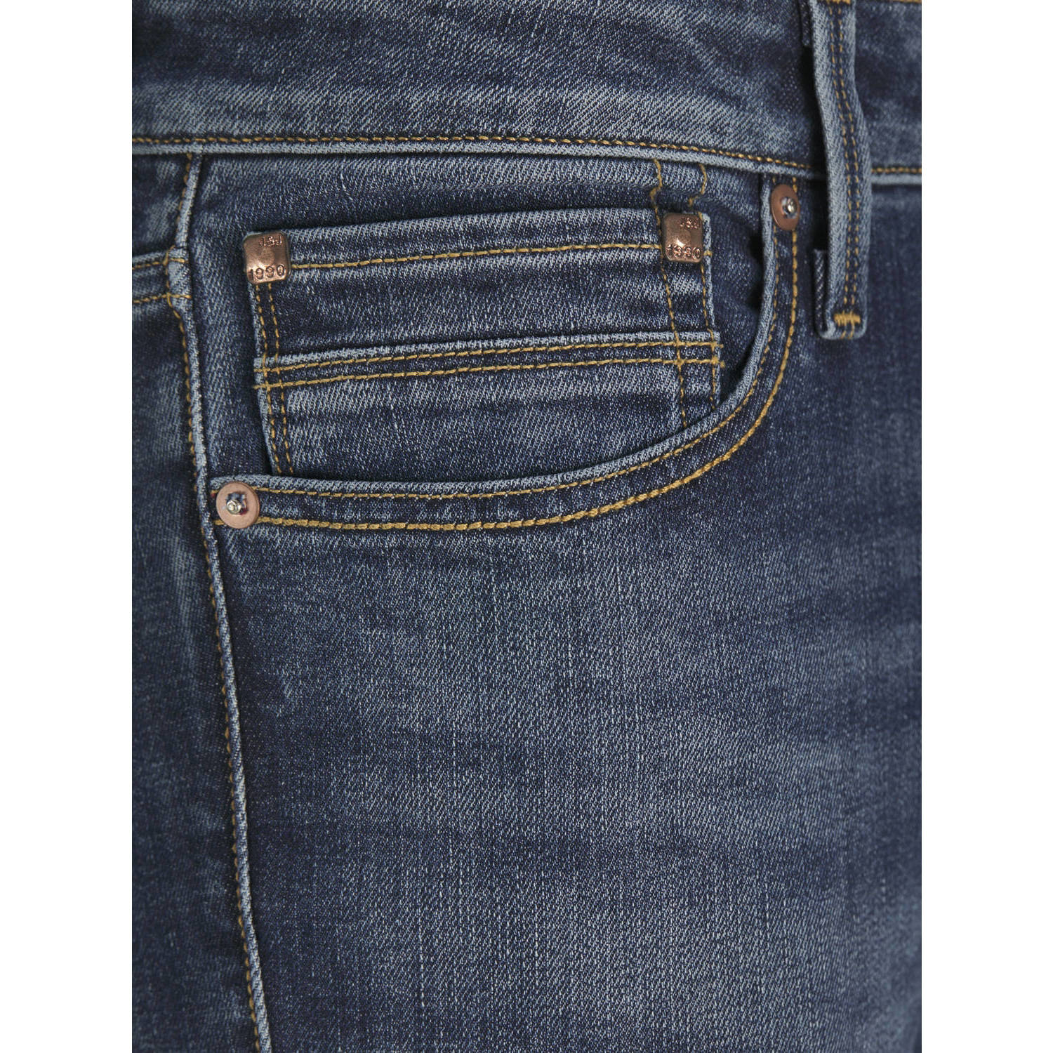 JACK & JONES JEANS INTELLIGENCE slim fit jeans JJIGLENN JJVINTAGE CB 060 blauw