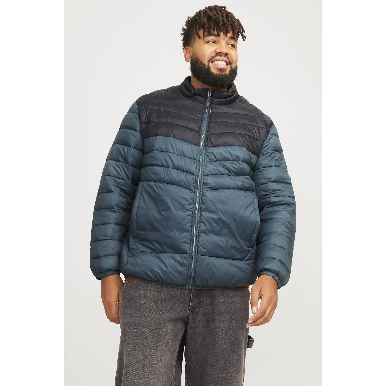 Jack & Jones PlusSize Gewatteerde jas JJESPRINT PUFFER COLLAR NOOS PLS