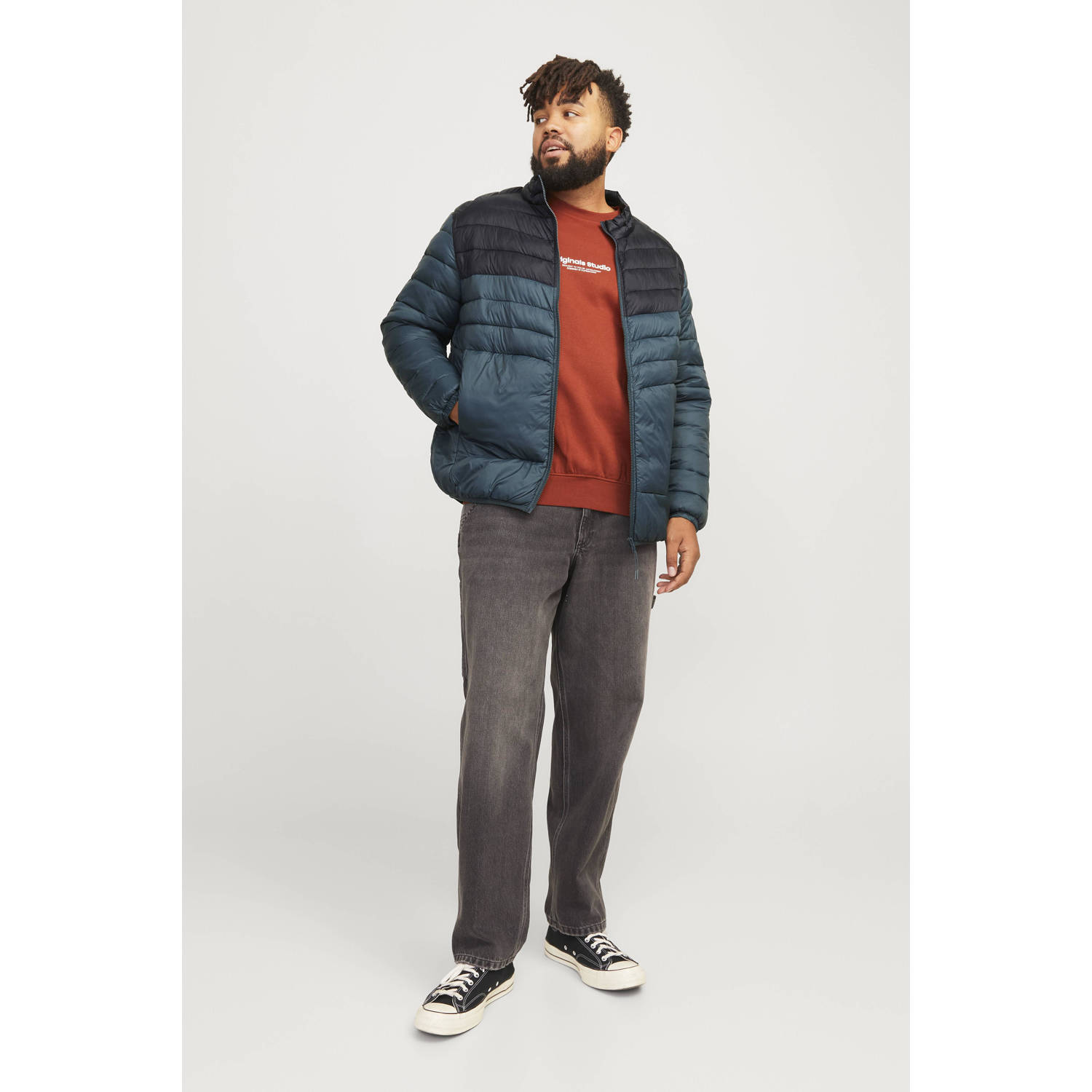 JACK & JONES PLUS SIZE jas JJESPRINT Plus Size groen