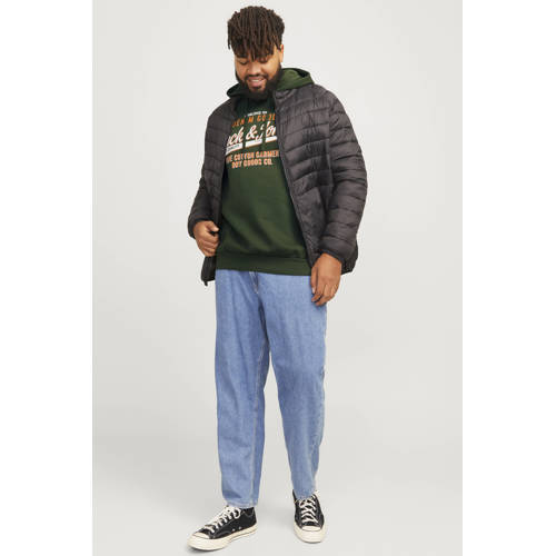 JACK & JONES PLUS SIZE hoodie donkergroen afbeelding