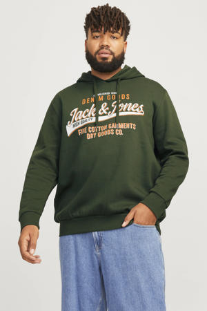 hoodie Plus Size donkergroen