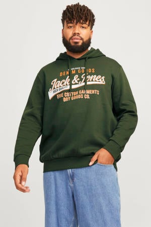 hoodie Plus Size donkergroen