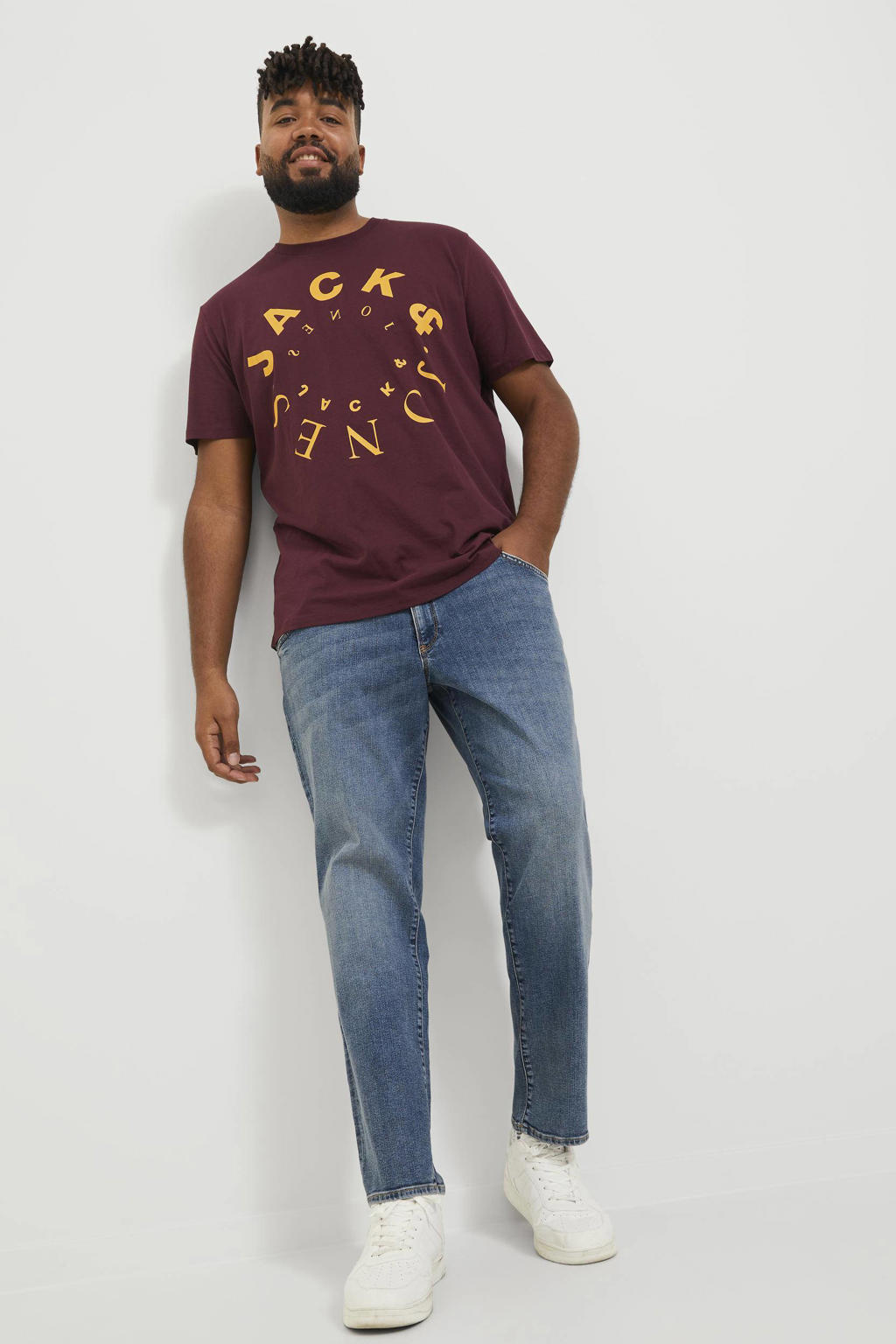 JACK & JONES PLUS SIZE slim fit jeans JJIGLENN Plus Size