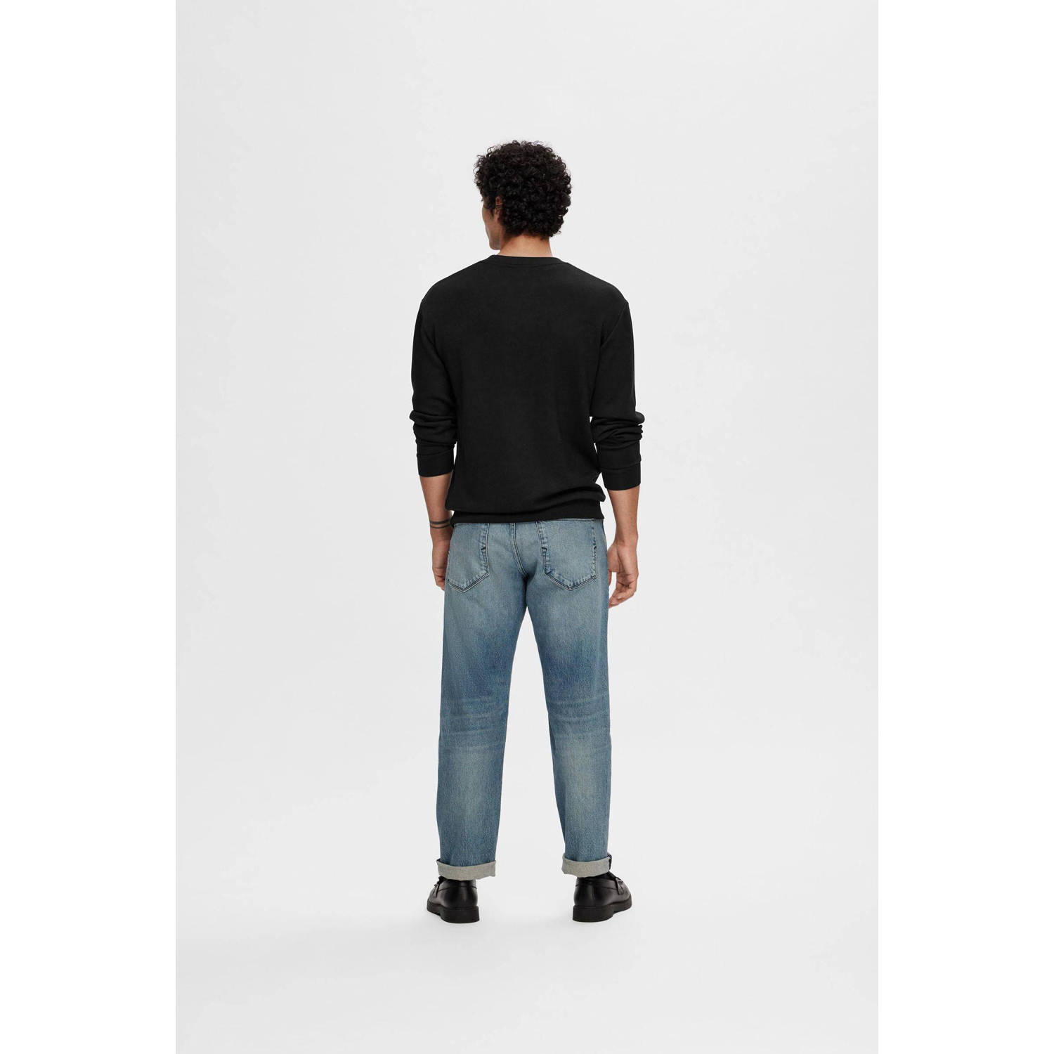 SELECTED HOMME sweater SLHEMANUEL zwart