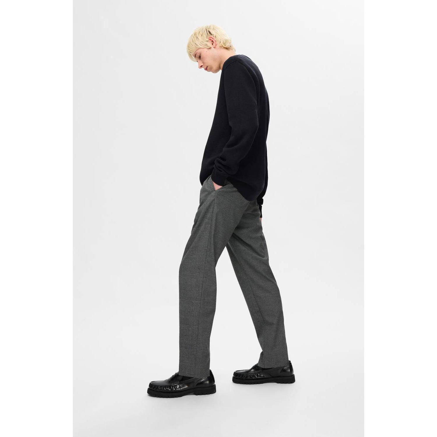 SELECTED HOMME tapered fit broek SLH190-REG TAPERED LEROY PLEAT