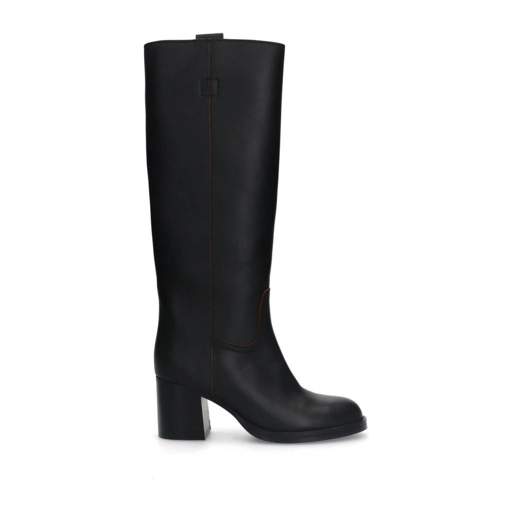 Steve Madden Somerville suède overknee laarzen zwart | wehkamp
