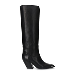 leren cowboylaarzen zwart