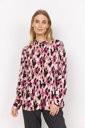 blouse met all over print multi