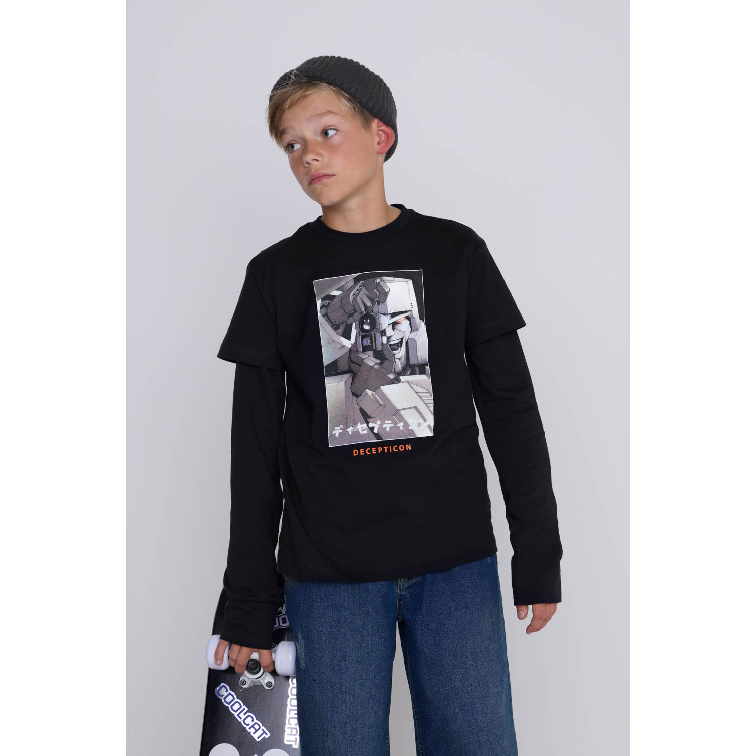 Coolcat T-shirt Transformers license zwart