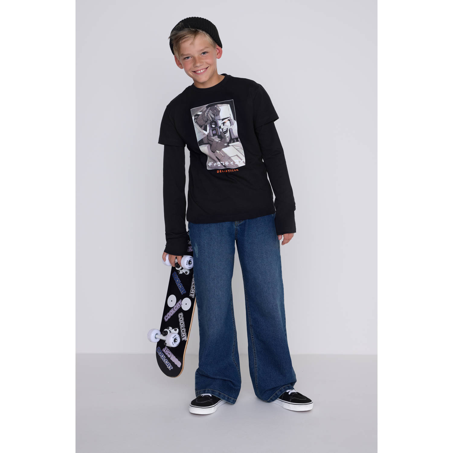 Coolcat T-shirt Transformers license zwart