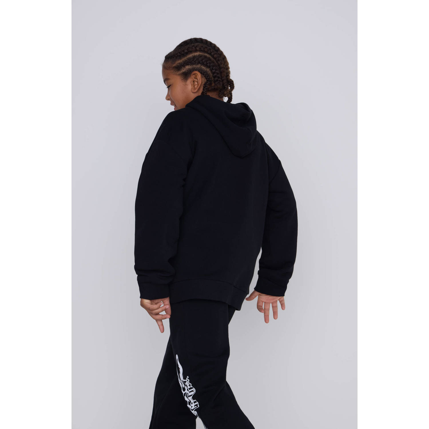 Coolcat hoodie Yu-Gi-Oh license met printopdruk zwart