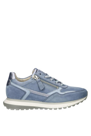 Comfort Optifit leren sneakers blauw