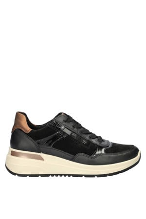 Graz leren sneakers zwart