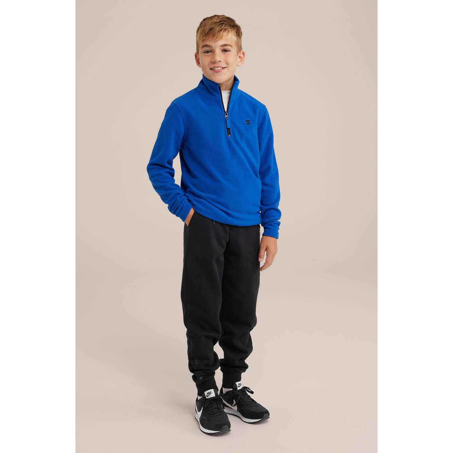 WE Fashion sweater kobalt blauw