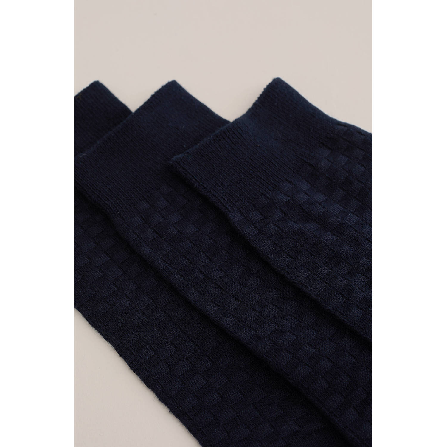 WE Fashion sokken set van 3 donkerblauw