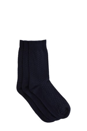 sokken - donkerblauw (set van 3)