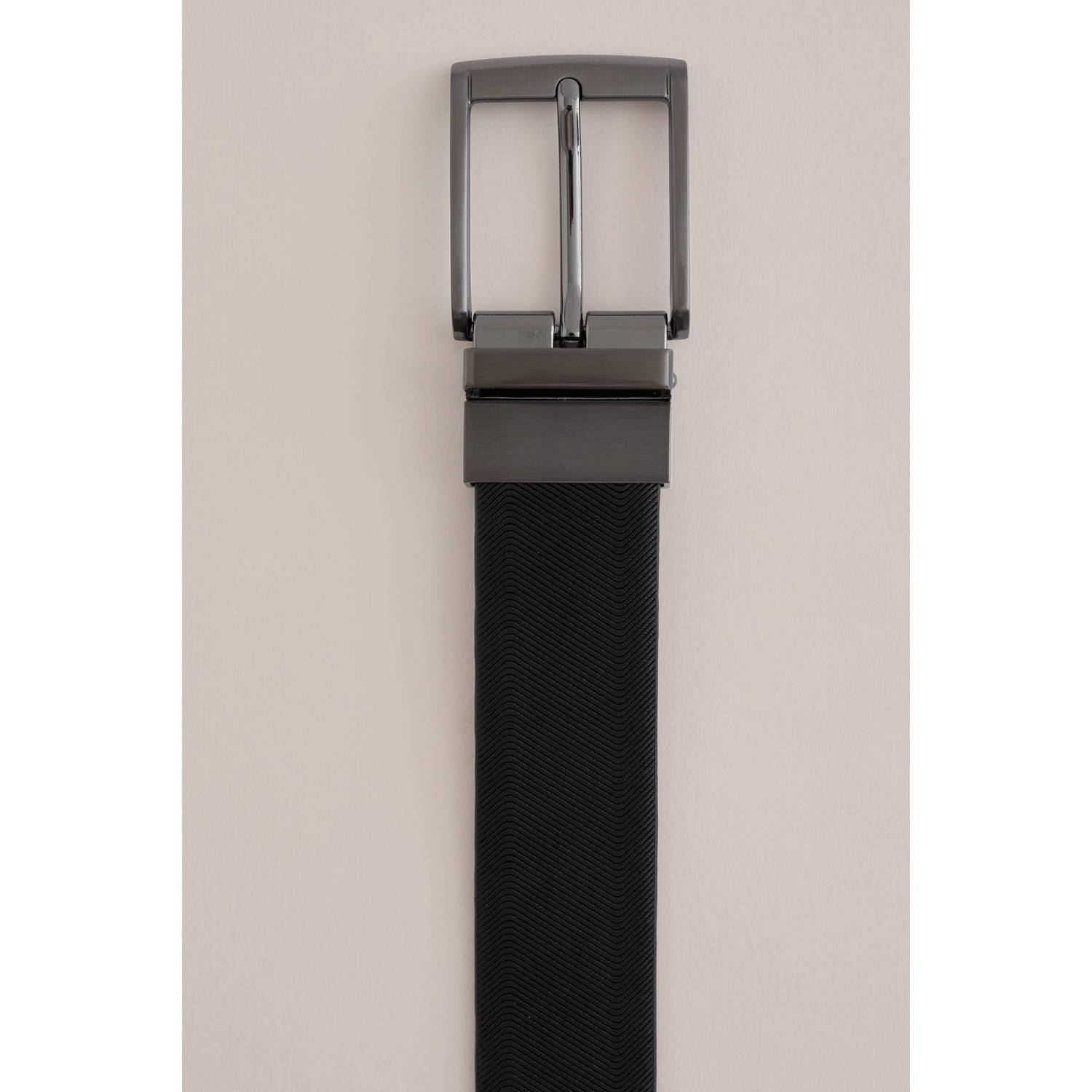 WE Fashion reversible riem zwart donkerbruin