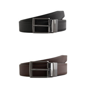 reversible riem zwart/donkerbruin