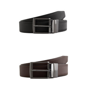reversible riem zwart/donkerbruin