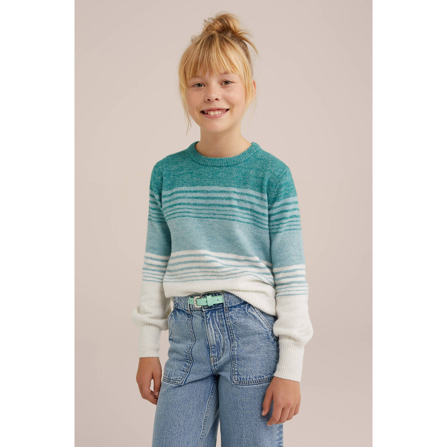 WE Fashion gebreide trui groen