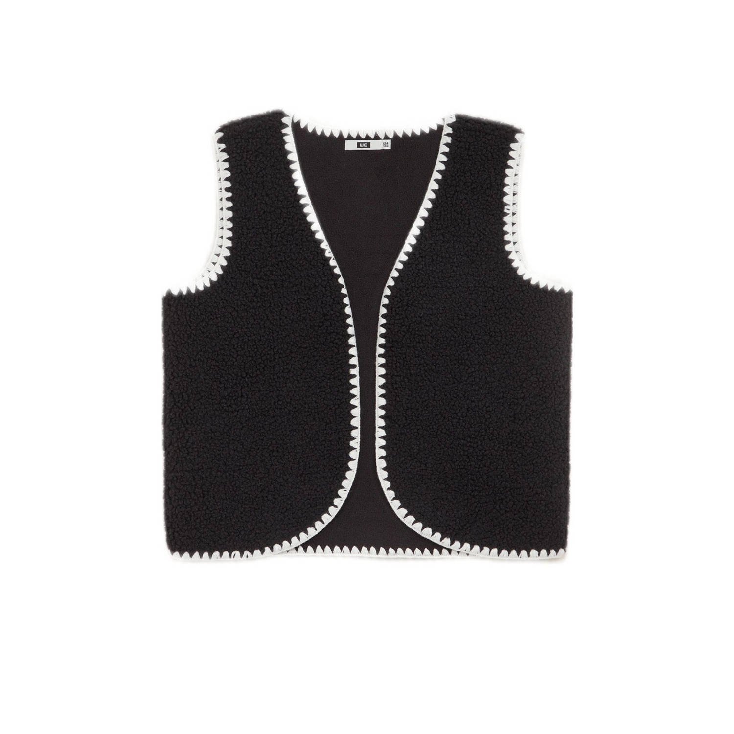 WE Fashion gilet zwart wit