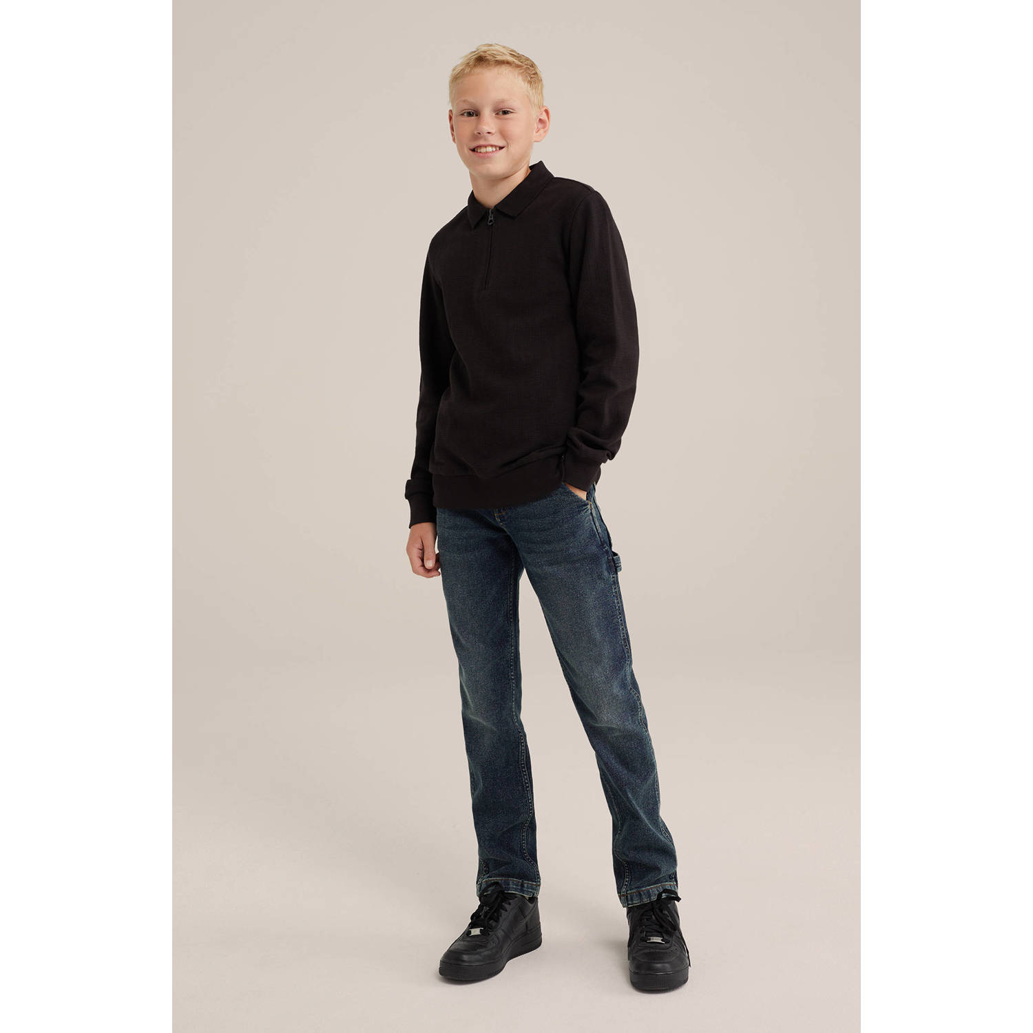 WE Fashion sweater zwart