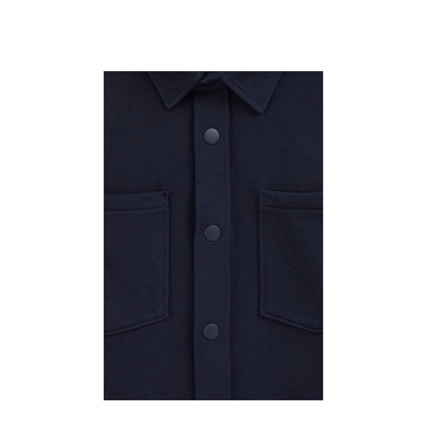 WE Fashion Blue Ridge overhemd donkerblauw
