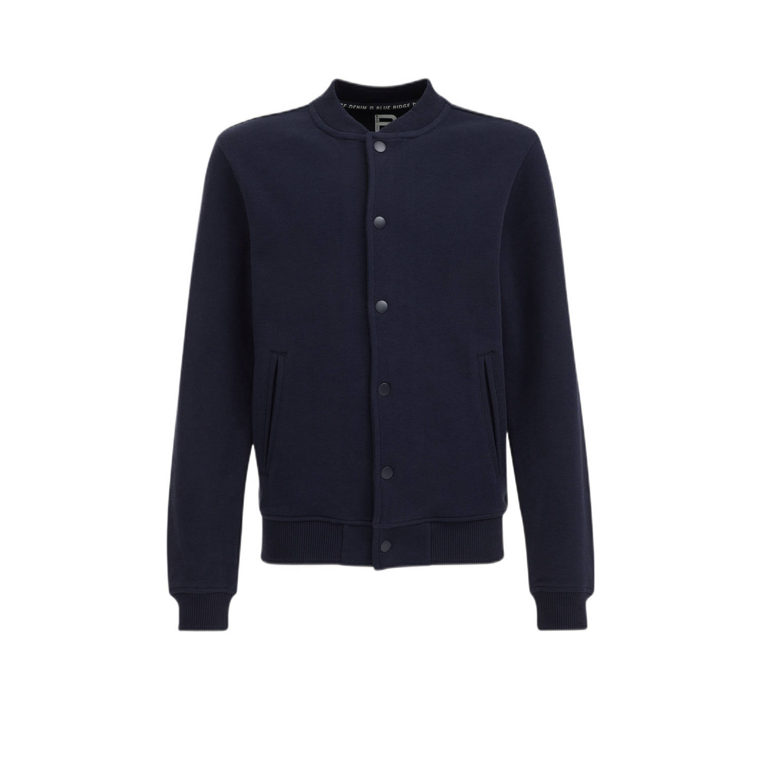 WE Fashion sweatvest donkerblauw