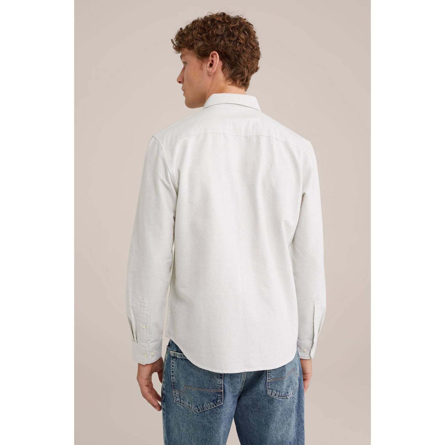 WE Fashion gestreept regular fit overhemd