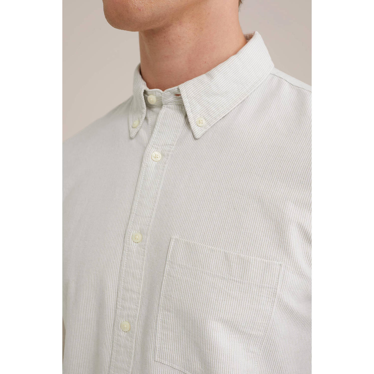 WE Fashion gestreept regular fit overhemd