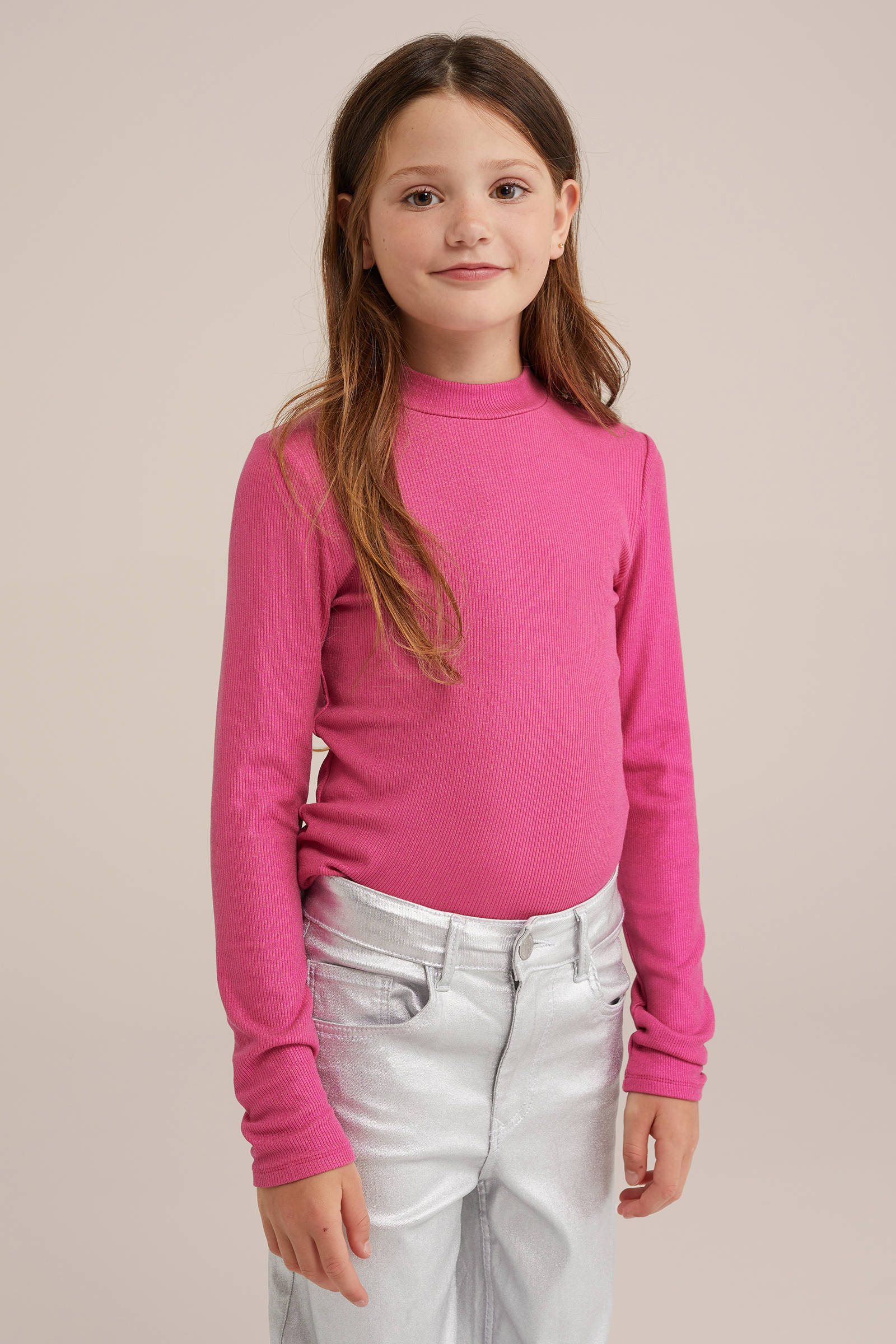 WE Fashion longsleeve roze kopen Morgen in huis wehkamp