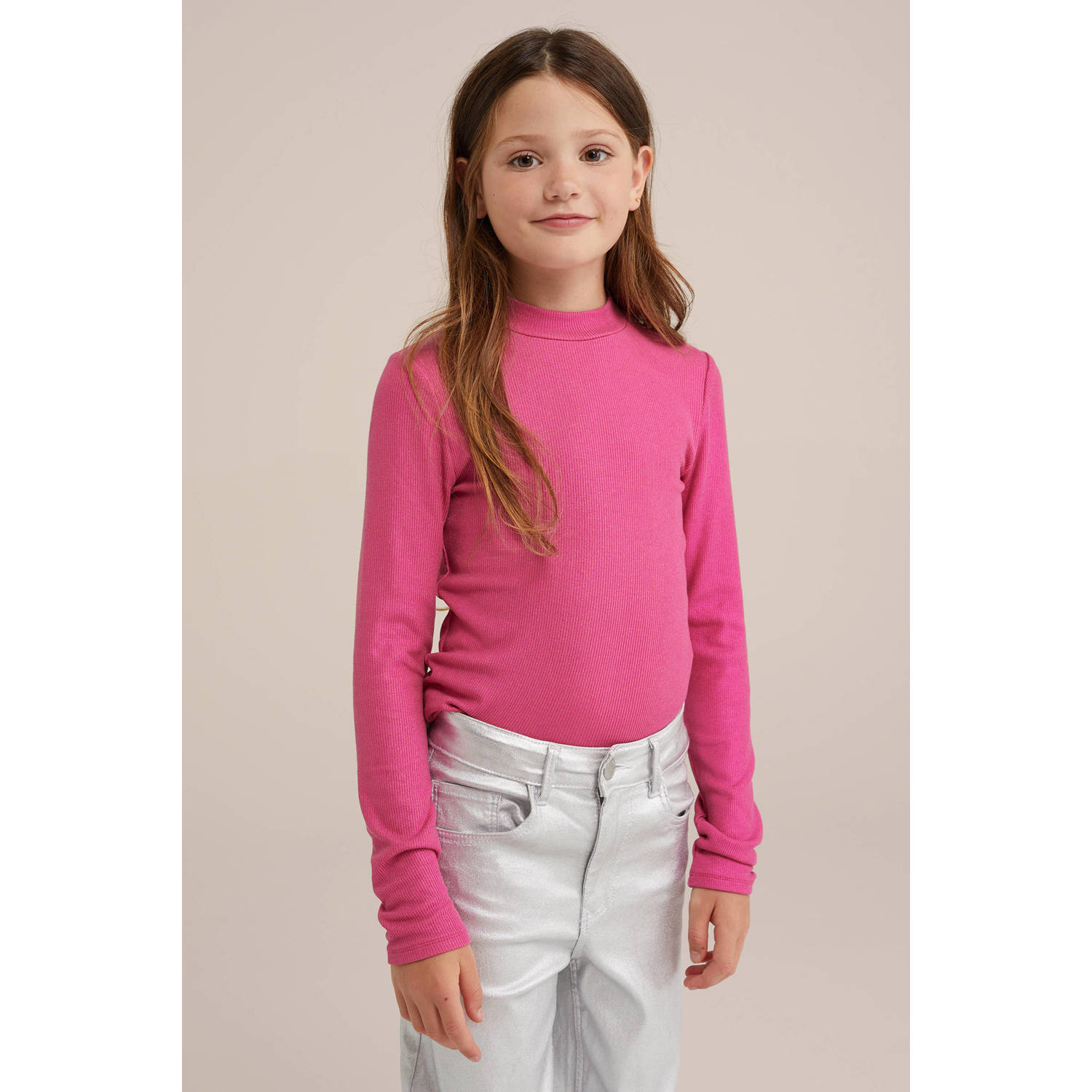 WE Fashion longsleeve roze