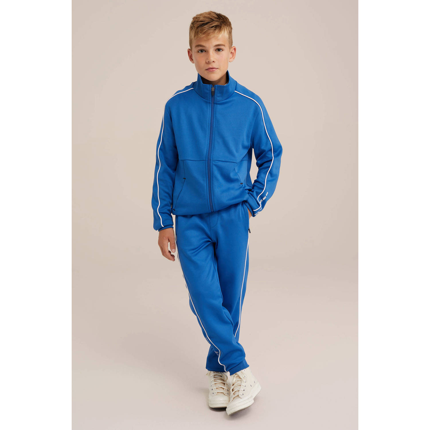 WE Fashion joggingbroek blauw