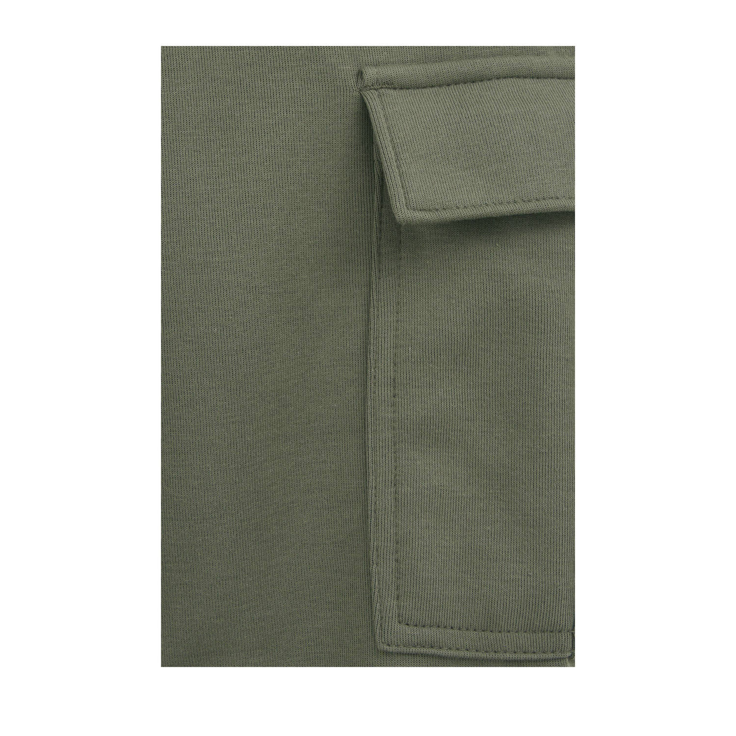 slim fit cargobroek olijfgroen